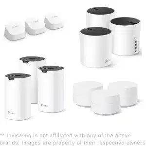 Various WiFi Mesh Systems from various manufacturers. All of which the InvisaGig can serve an internet connection to.