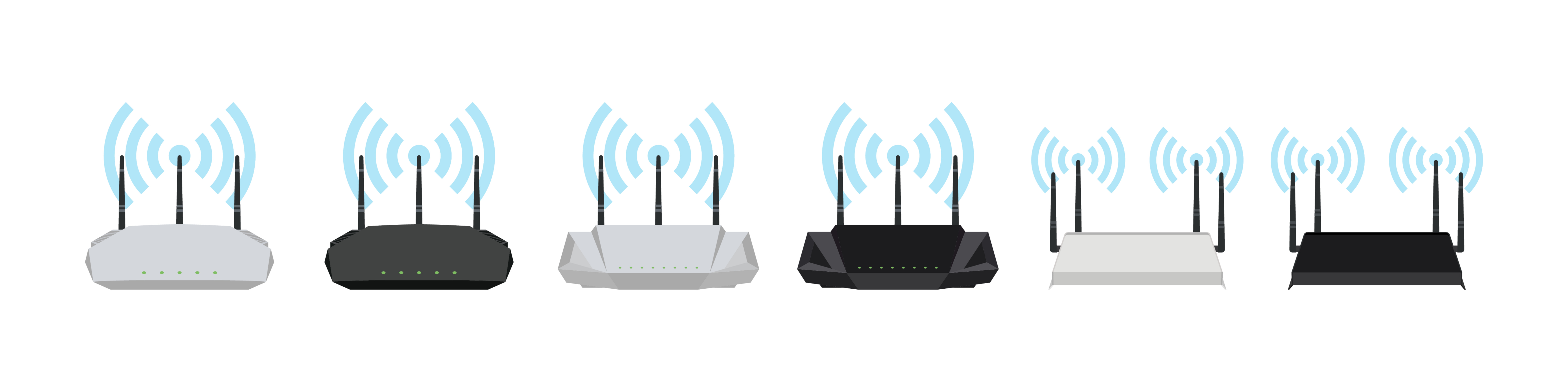 Multiple wireless modems are shown, suggesting the diverse nature of internet connectivity devices needed by MSPs to provide internet reliability to their customers.